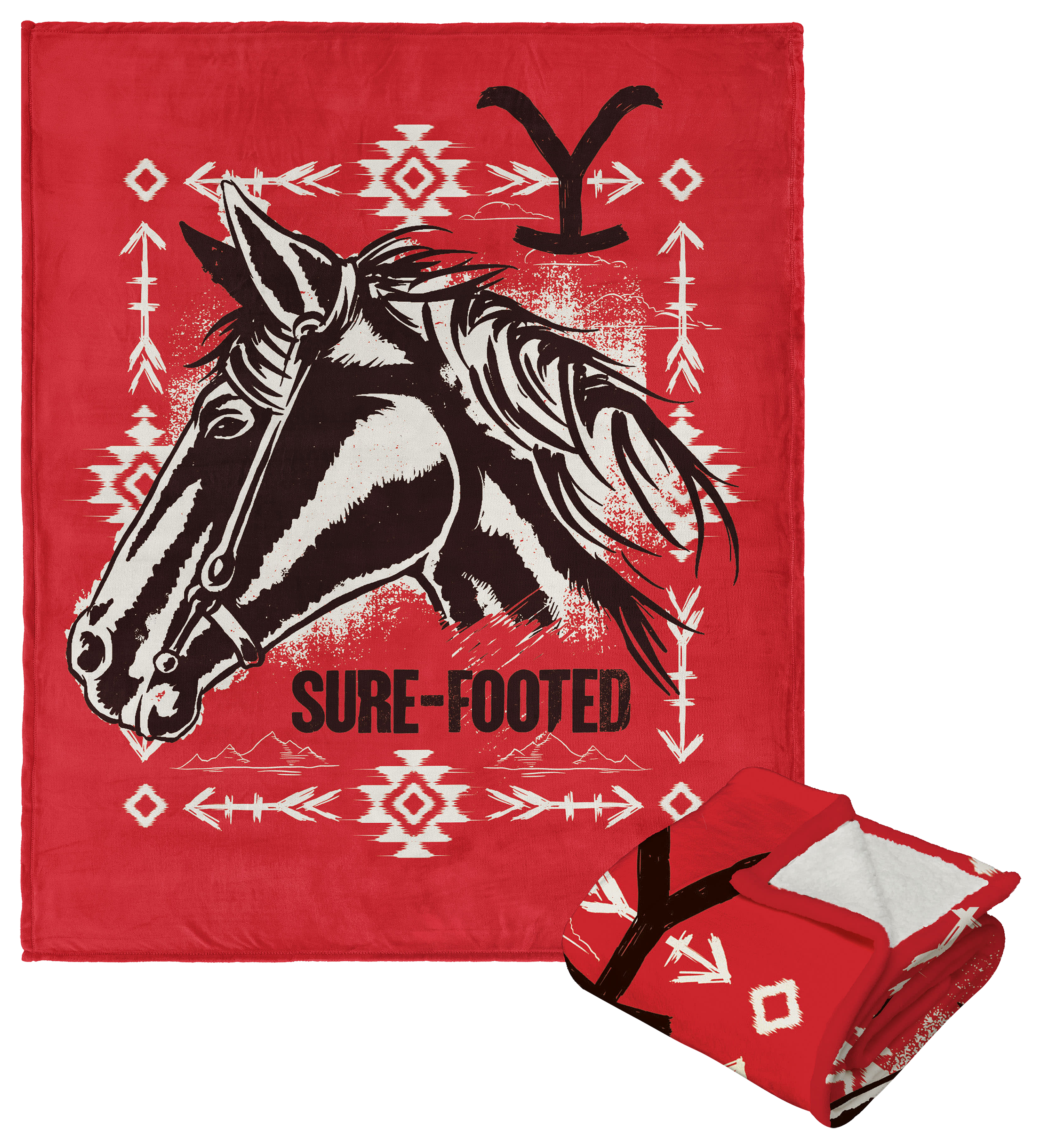 The Northwest Group Yellowstone SureFooted Silk Touch Sherpa Throw